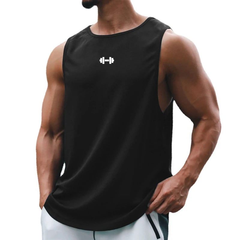 Men's Gym Tank Top - Quick Dry Bodybuilding Sleeveless Shirt