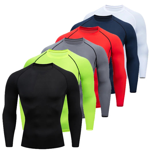 Men's Long Sleeve Workout T-Shirt - Fitness Sportswear