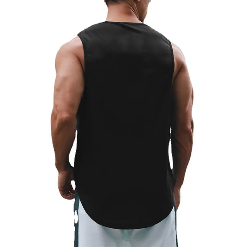 Men's Gym Tank Top - Quick Dry Bodybuilding Sleeveless Shirt